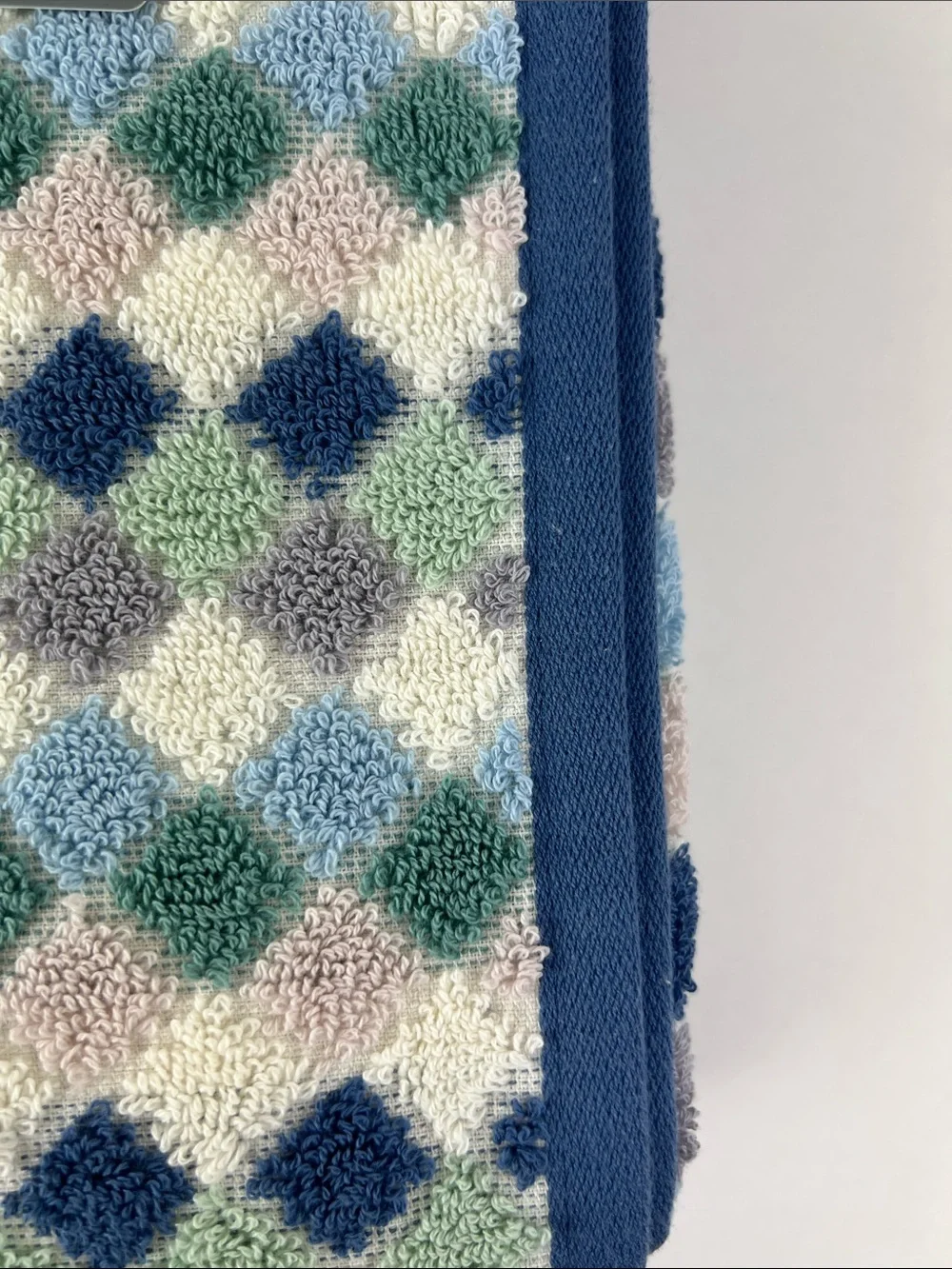 LOFT by Loftex Bath Towels Multi Color Geometric Diamond Soft Cotton 2 Pc NEW